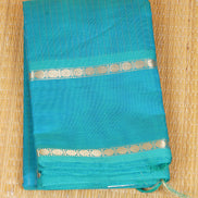 Pure Handloom Ananda Blue Rich Cotton Saree