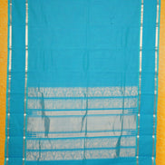 Pure Handloom Ananda Blue Rich Cotton Saree