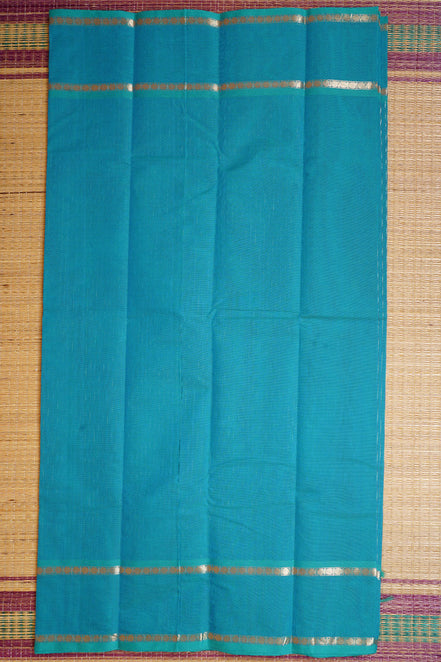 Pure Handloom Ananda Blue Rich Cotton Saree