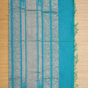 Pure Handloom Ananda Blue Rich Cotton Saree