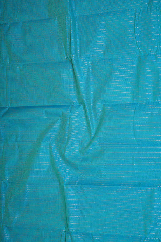 Pure Handloom Ananda Blue Rich Cotton Saree