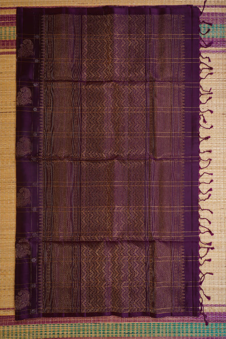 Violet Pure Light Weight Kanchipuram Silk Saree
