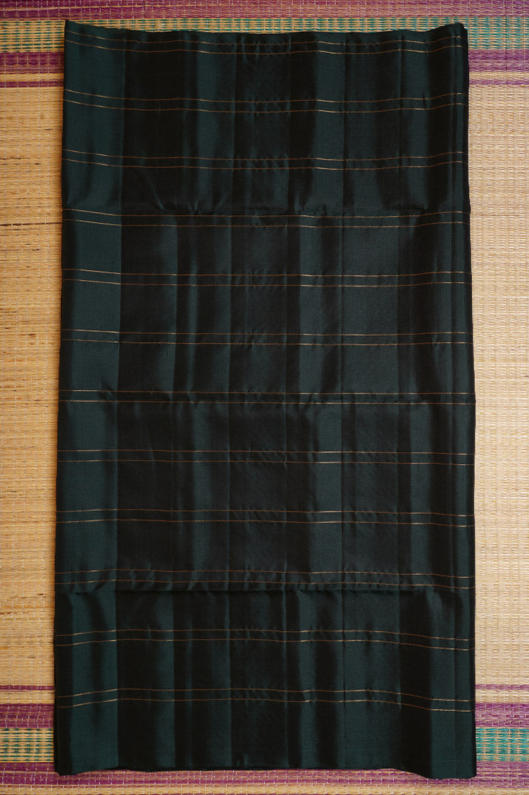 Bottle Green Pure Light Weight Kanchipuram Silk Saree