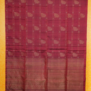 Maroon Pure Light Weight Kanchipuram Silk Saree