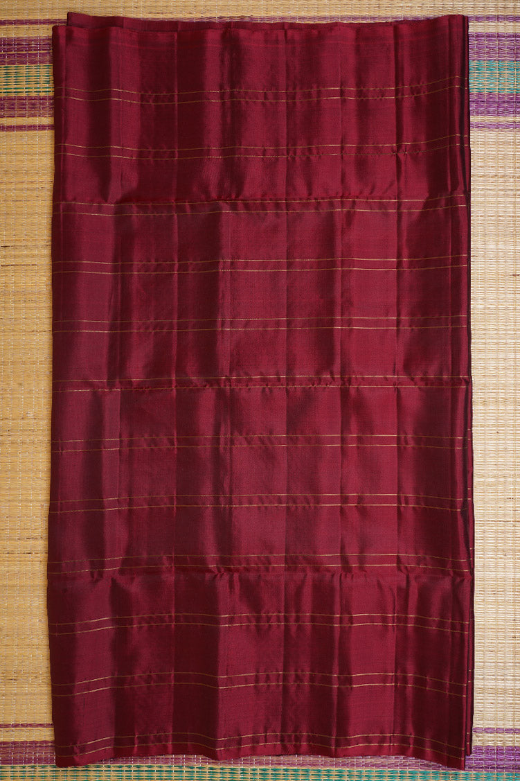 Maroon Pure Light Weight Kanchipuram Silk Saree