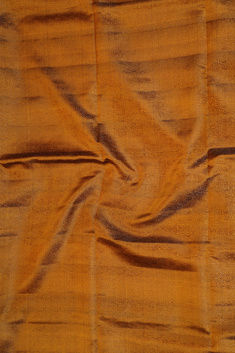Mustard Yellow Pure Soft Silk Saree
