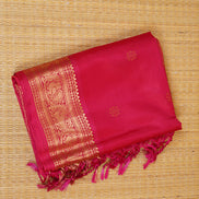 Rani Pink Light Weight Kanchipuram Silk Saree