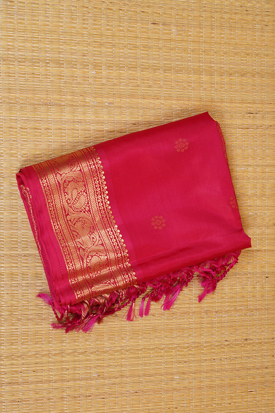 Rani Pink Light Weight Kanchipuram Silk Saree
