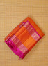 Dual Tone Orange Light Weight Kanchipuram Silk Saree