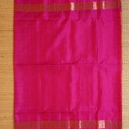 Dual Tone Orange Light Weight Kanchipuram Silk Saree