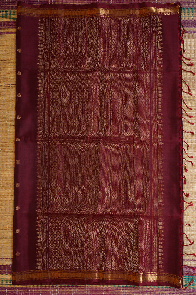 Maroon Light Weight Kanchipuram Silk Saree