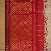 Dark Green Elegant Silk Cotton