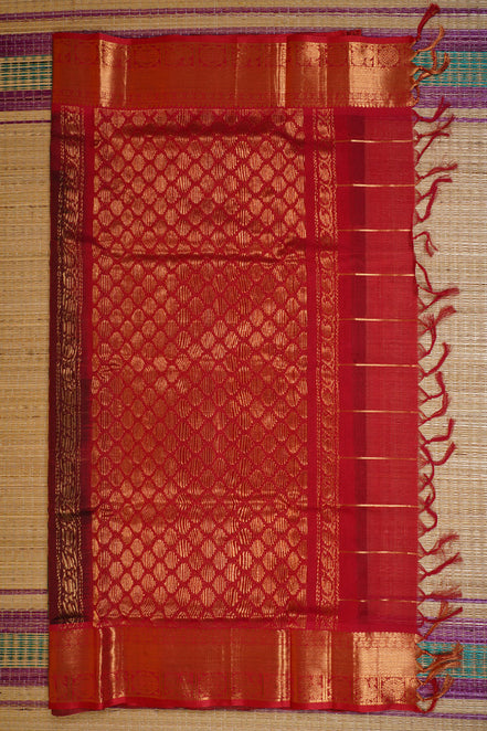 Dark Green Elegant Silk Cotton