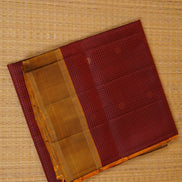 Maroon Pure Light Weight Kanchipuram Silk Saree