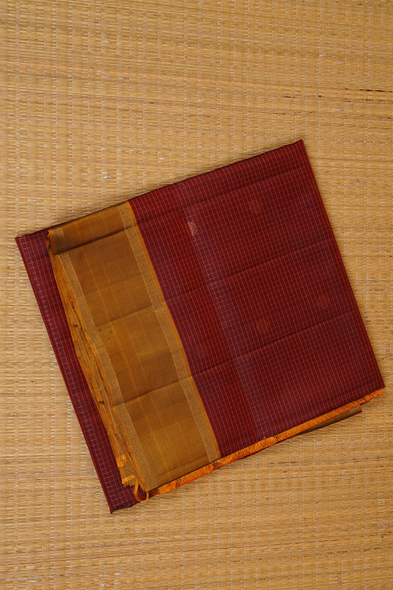 Maroon Pure Light Weight Kanchipuram Silk Saree