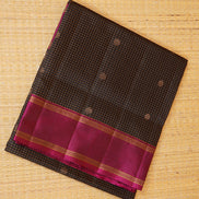 Black Light Weight Kanchipuram Silk Saree