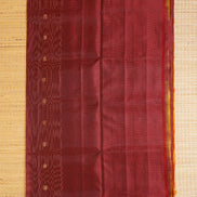 Maroon Pure Light Weight Kanchipuram Silk Saree