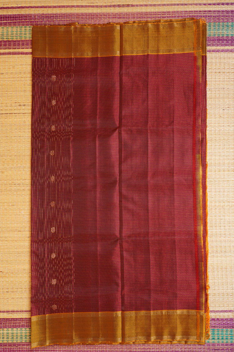 Maroon Pure Light Weight Kanchipuram Silk Saree