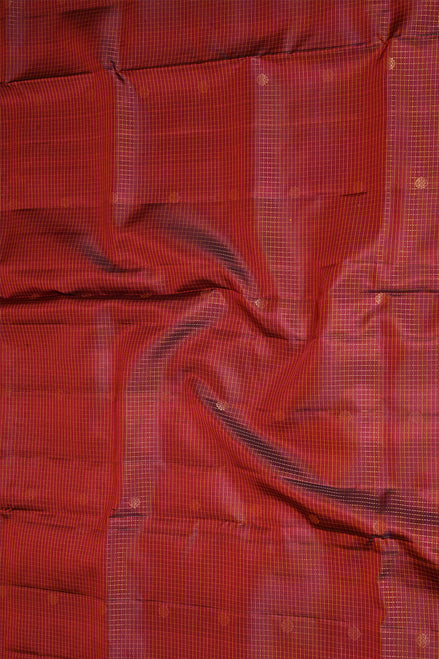 Maroon Pure Light Weight Kanchipuram Silk Saree