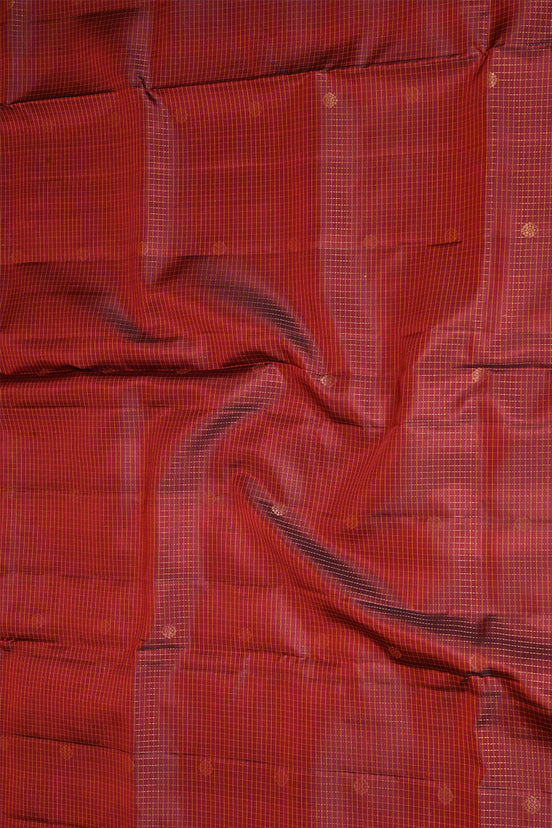 Maroon Pure Light Weight Kanchipuram Silk Saree