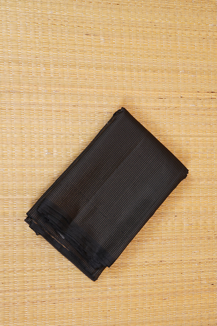 Black Pure Soft Silk Saree