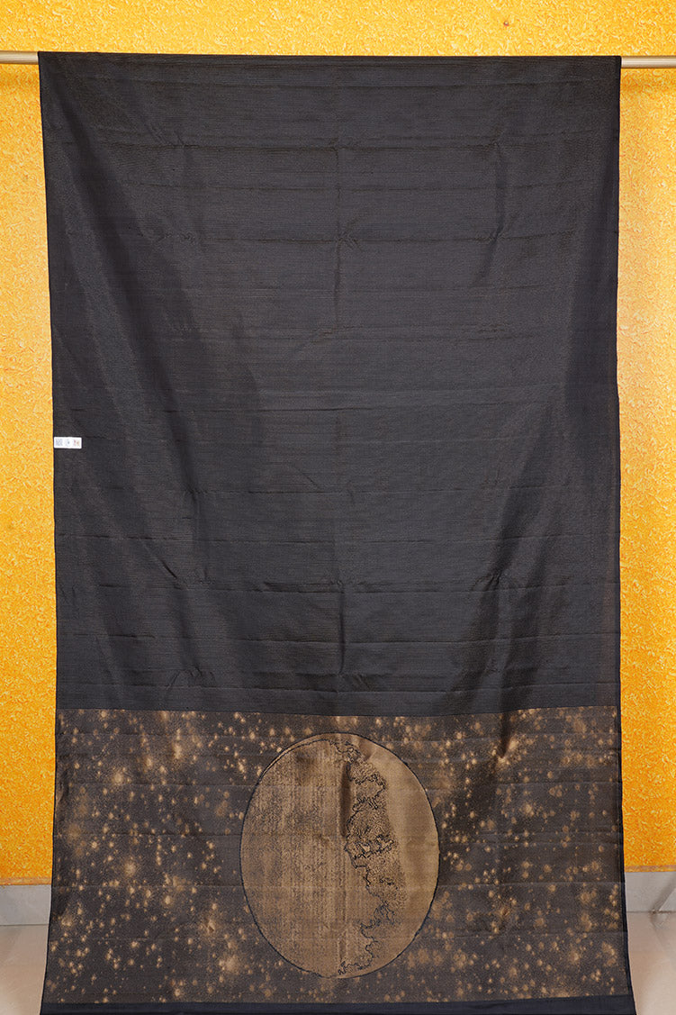 Black Pure Soft Silk Saree