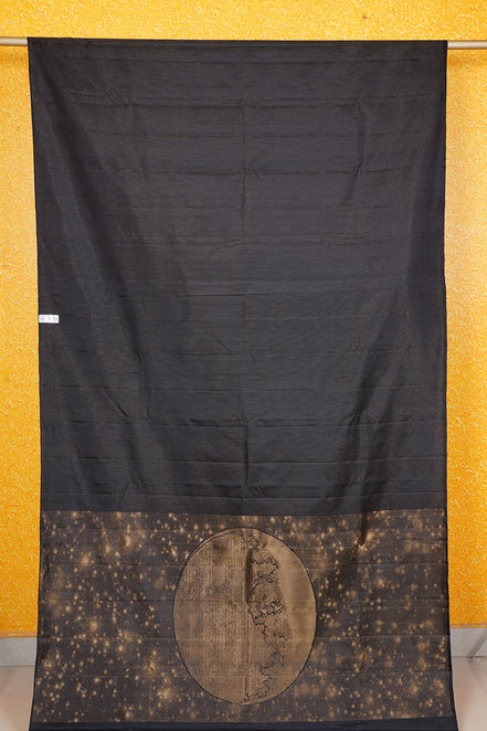 Black Pure Soft Silk Saree