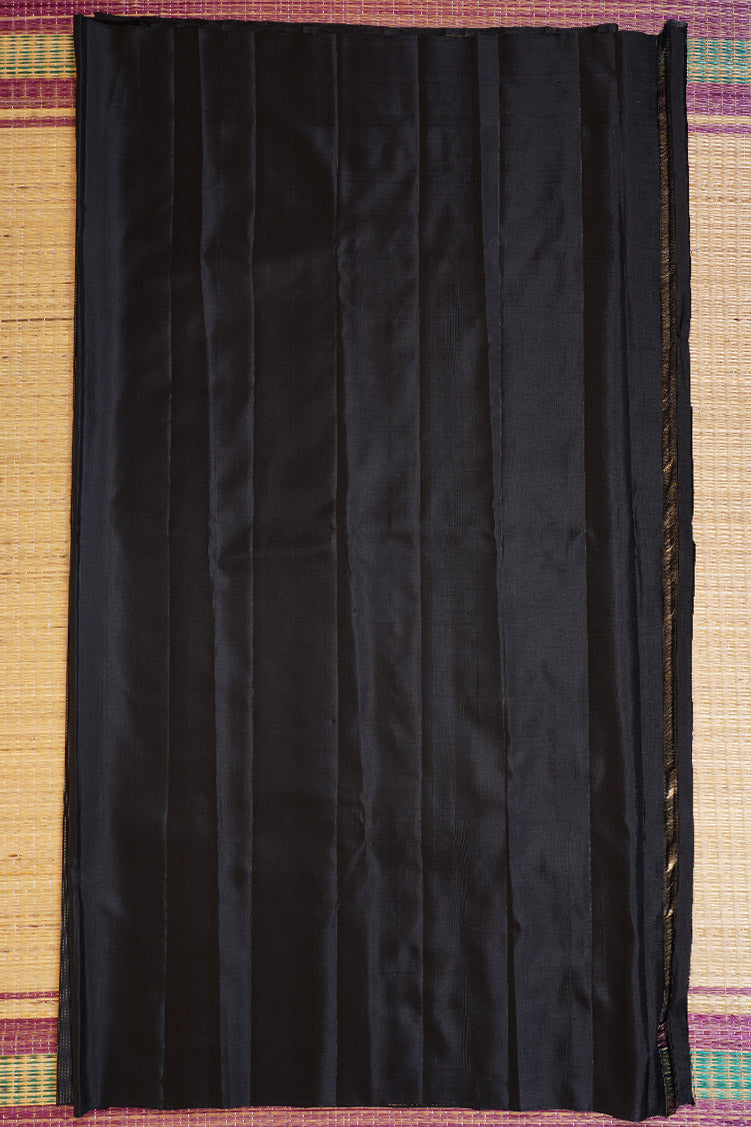 Black Pure Soft Silk Saree
