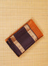 Pure Light Weight Kanchipuram Silk Saree/ Mustard With Coffee Brown Borders