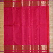 Orange Dual‑tone Lightweight Kanchipuram Silks