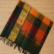 Multicolored Elegant Silk Cotton