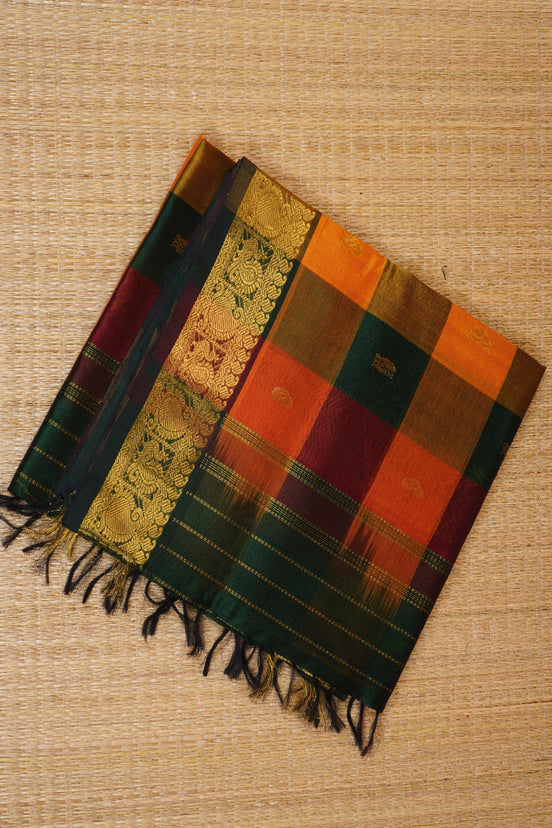 Multicolored Elegant Silk Cotton Saree