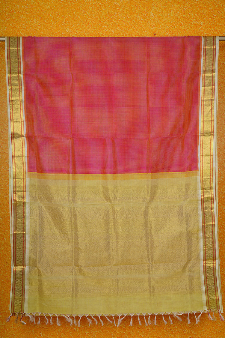 Pink Elegant Silk Cotton