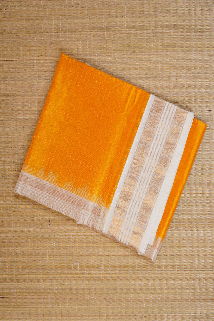 Yellow Elegant Silk Cotton