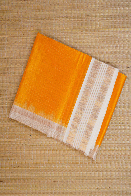 Yellow Elegant Silk Cotton Saree