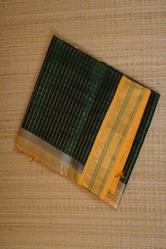 Green Silk Cotton Saree