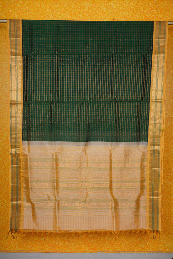Green Silk Cotton Saree