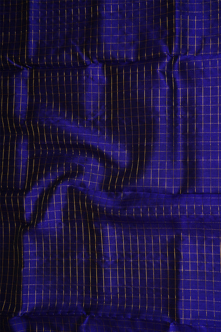 Blue Elegant Silk Cotton