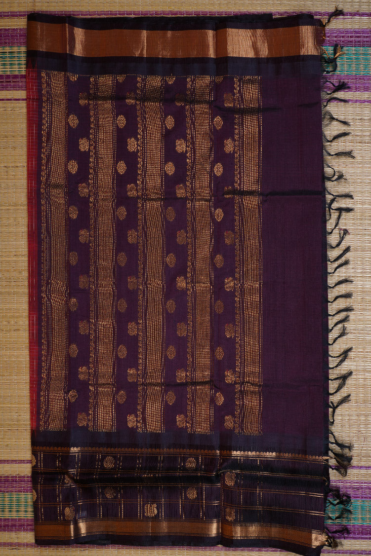 Red Elegant Silk Cotton