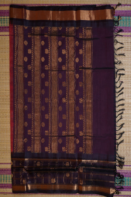 Red Elegant Silk Cotton