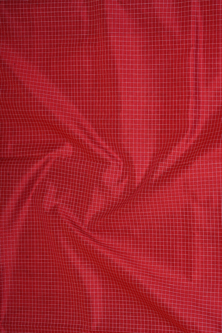 Red Elegant Silk Cotton