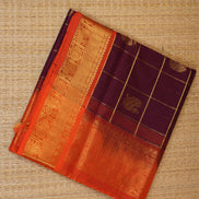 Purple Elegant Silk Cotton