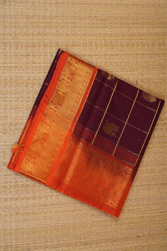 Purple Elegant Silk Cotton Saree