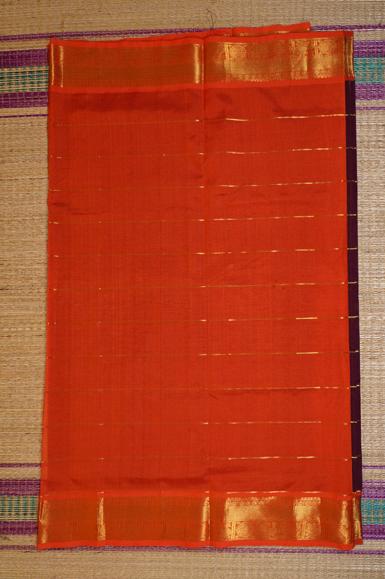 Purple Elegant Silk Cotton