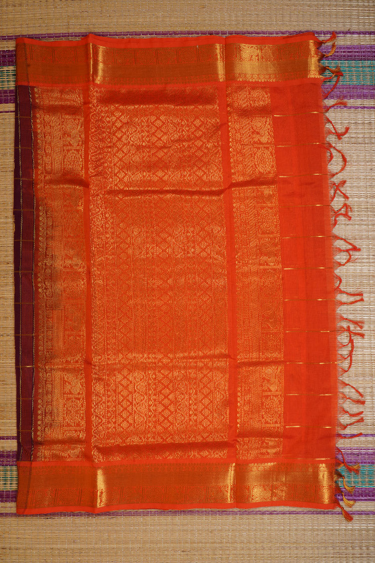 Purple Elegant Silk Cotton