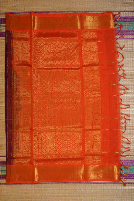 Purple Elegant Silk Cotton
