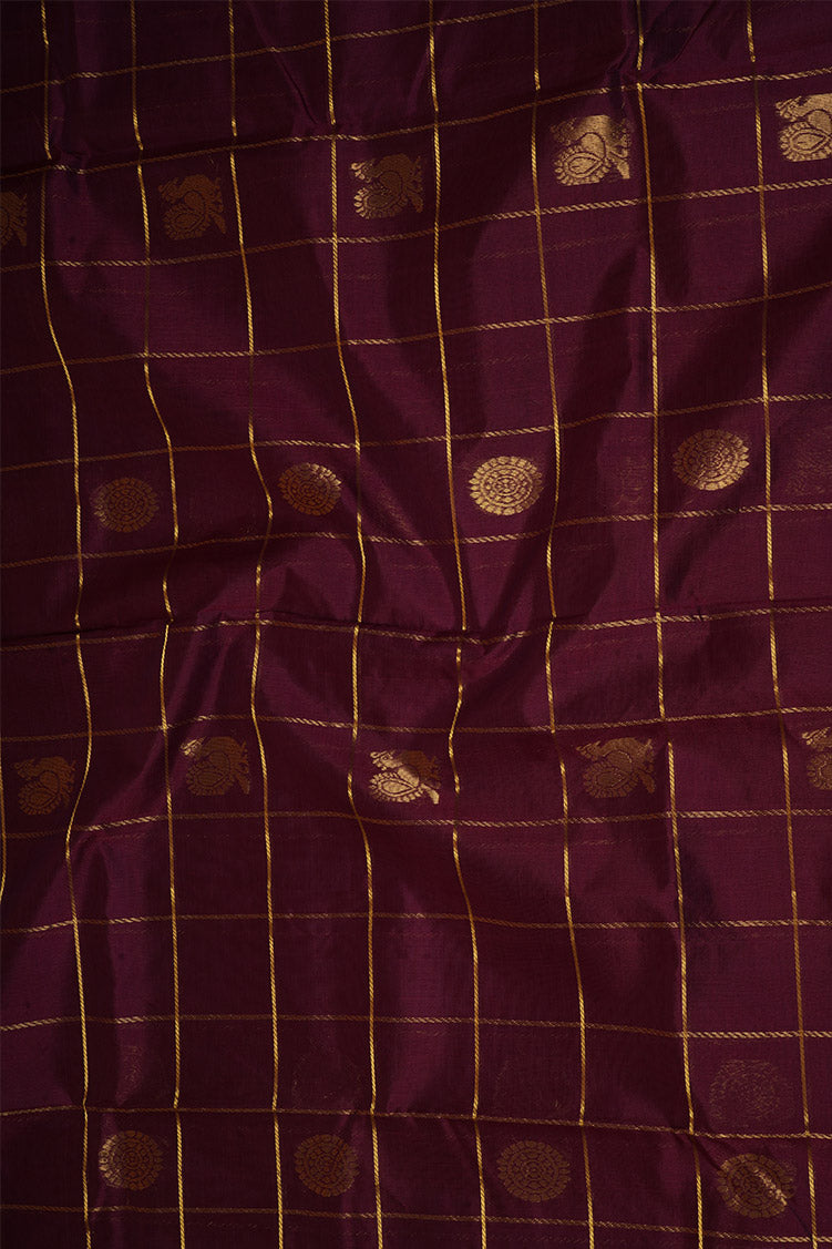 Purple Elegant Silk Cotton