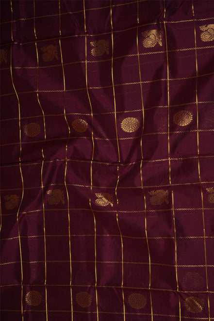Purple Elegant Silk Cotton