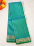 A Dual tone blue green light weight kanchipuram silk saree