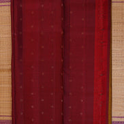 Mustard Soft Silk Saree with Maroon Borders